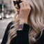 Crong Milano Steel – nerūdijančio plieno dirželis Apple Watch 38/40/41/42 mm (violetinis)