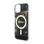 Guess Golden Marble MagSafe – dėklas iPhone 14 Plus telefonui (juodas)