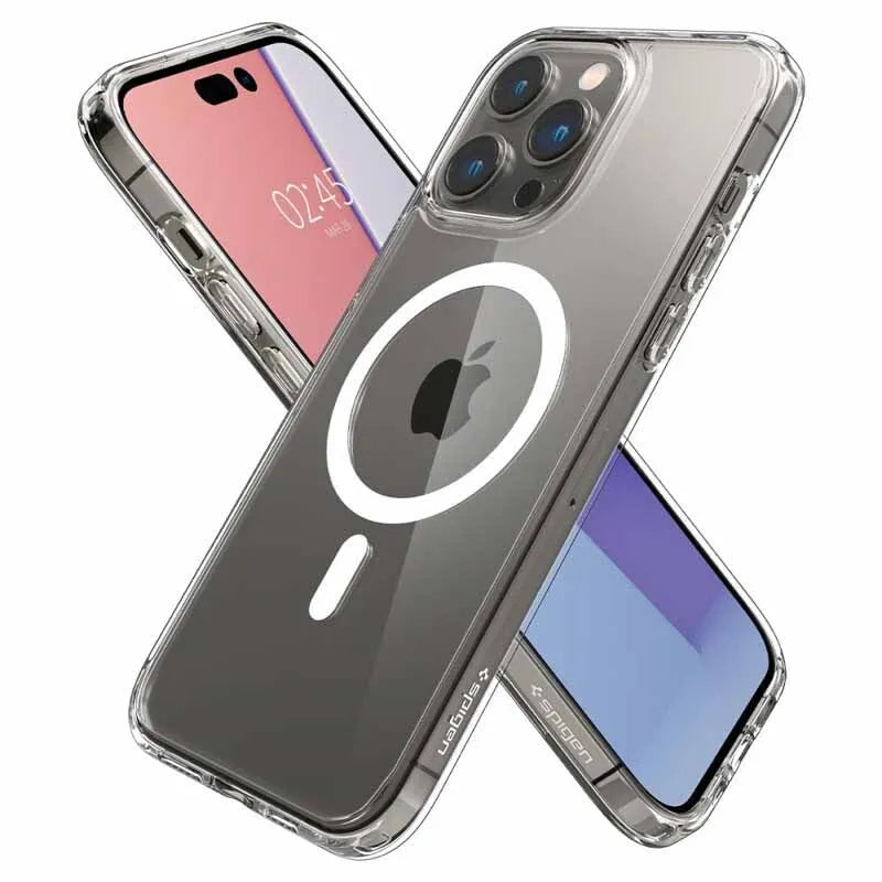 Spigen Ultra Hybrid Mag MagSafe – dėklas skirtas iPhone 14 Pro (baltas)