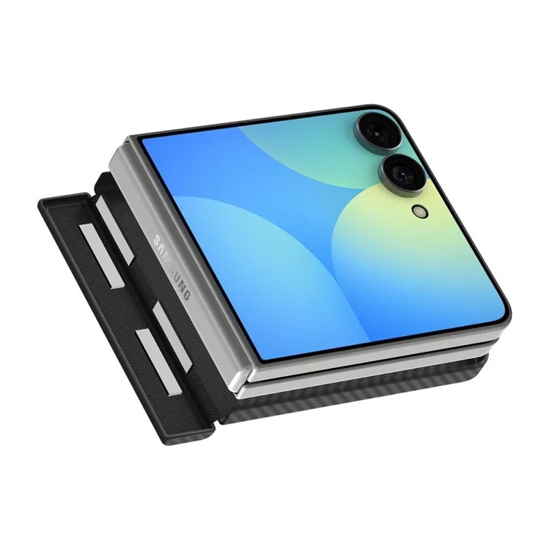 Spigen AirSkin Aramid MagSafe – dėklas Samsung Galaxy Z Flip 8 (juodas)