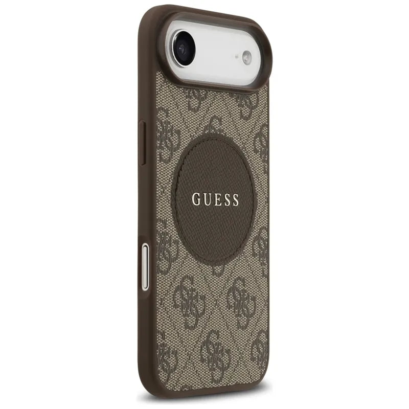 Guess 4G Circle Classic Logo MagSafe – Dėklas iPhone Air (Rudas)