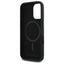 Karl Lagerfeld Silicone Shadow Metal Initial MagSafe – dėklas, skirtas iPhone 16 (juodas)