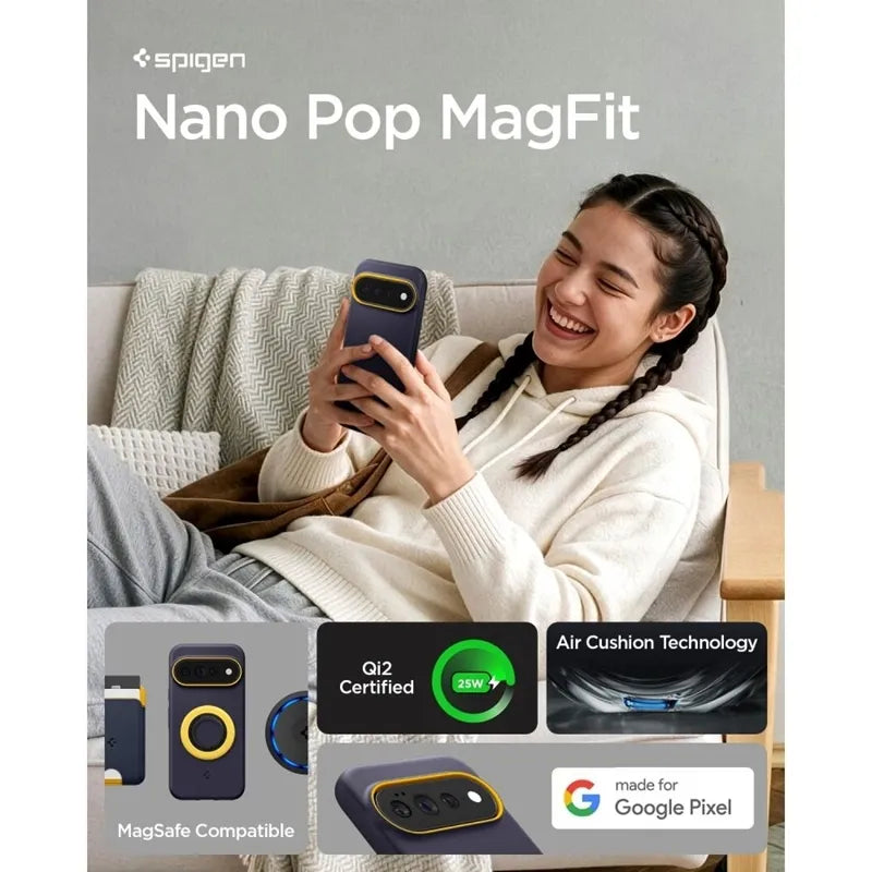 Spigen Nano Pop Mag MagSafe – dėklas Google Pixel 11 Pro XL (Blueberry Navy)
