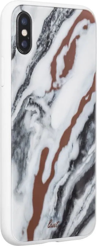 Laut MINERAL GLASS – dėklas iPhone Xs Max (Mineral White)