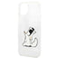Karl Lagerfeld odinis perforuotas logotipinis dėklas Apple iPhone 14 Plus