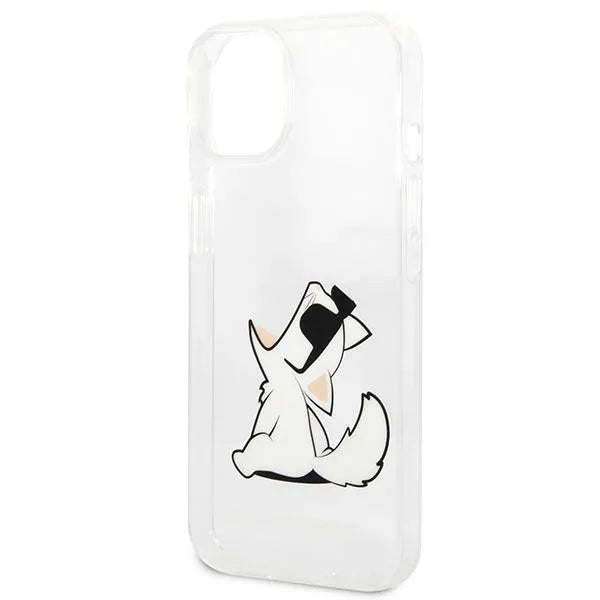 Karl Lagerfeld odinis perforuotas logotipinis dėklas Apple iPhone 14 Plus
