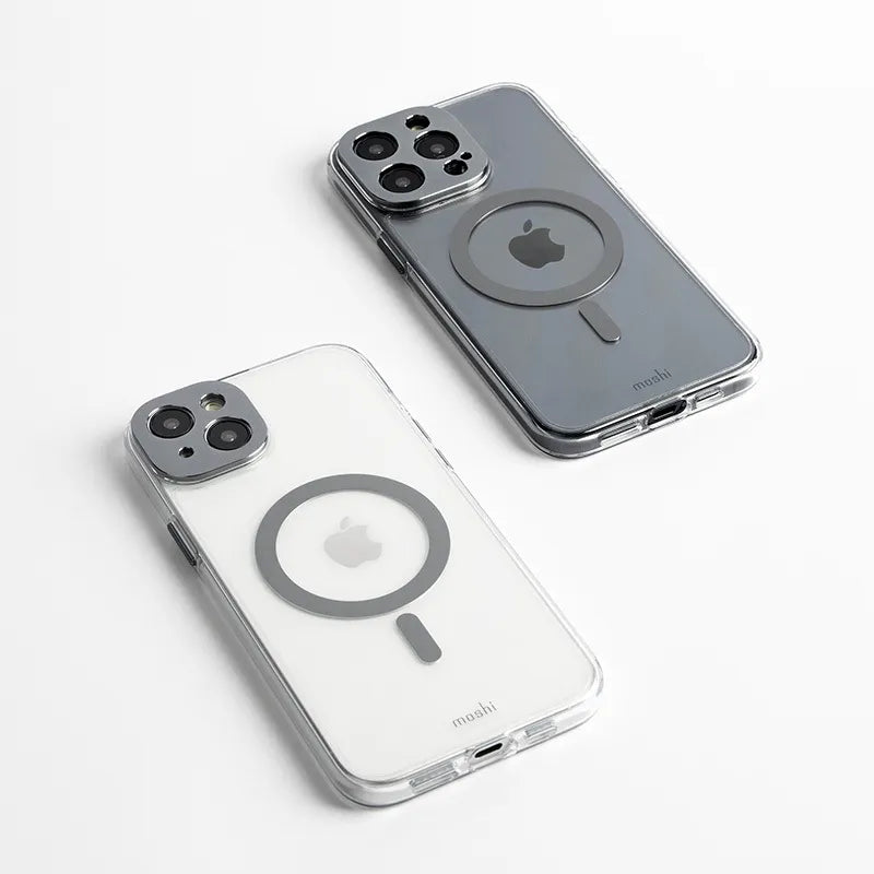 Moshi iGlaze MagSafe – dėklas, skirtas iPhone 15 (Meteorite Gray)