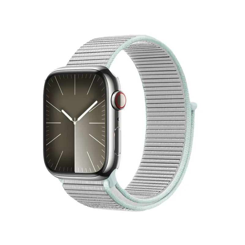 Crong Nylon – Sportinis dirželis Apple Watch 38/40/41/42 mm (pastelinė pilka)