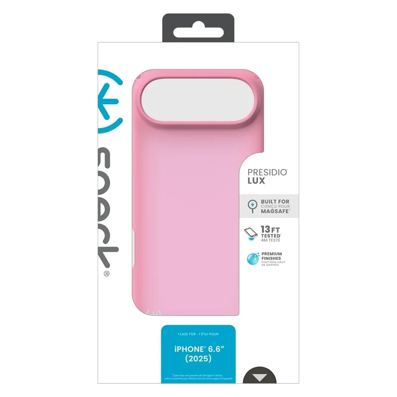 Speck Presidio Lux MagSafe - iPhone Air dėklas (Ibis Pink / Dark Ibis / Kanon Green)