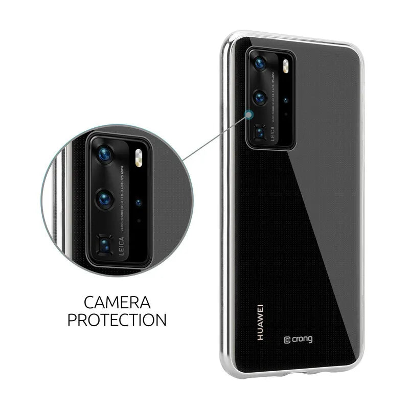 Crong Crystal Slim Cover – dėklas Huawei P40 (skaidrus)
