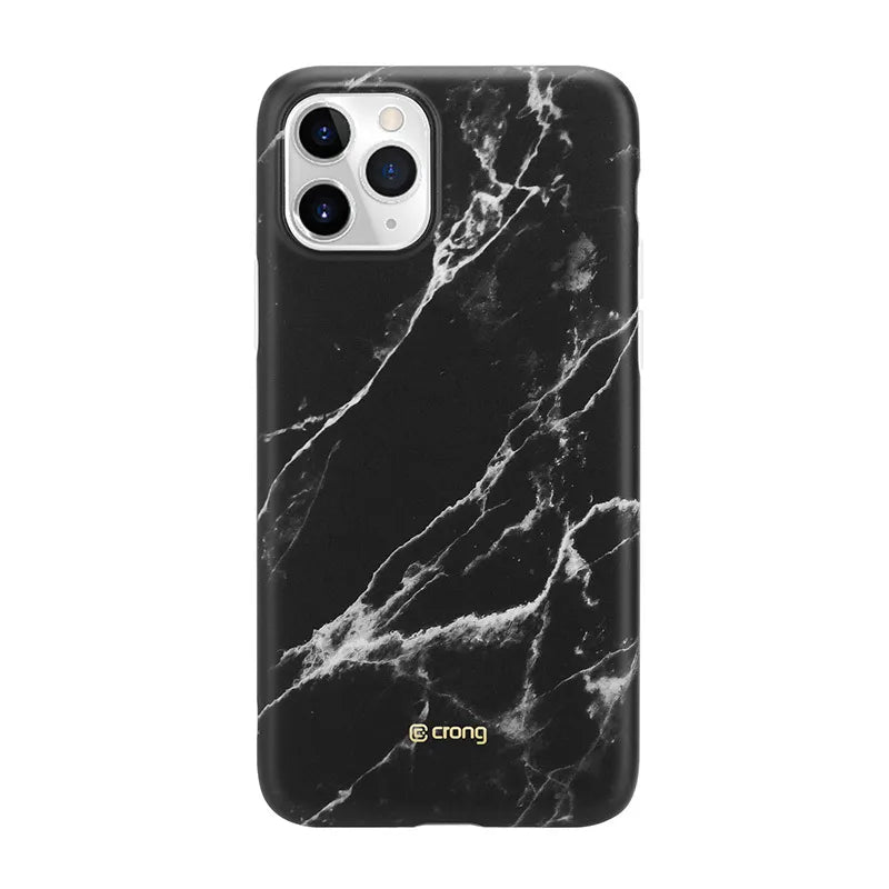 „Crong Marble Case“ – „iPhone 11 Pro“ dėklas (juodas)