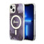 Guess Golden Marble MagSafe - Dėklas iPhone 14 (Violetinis)