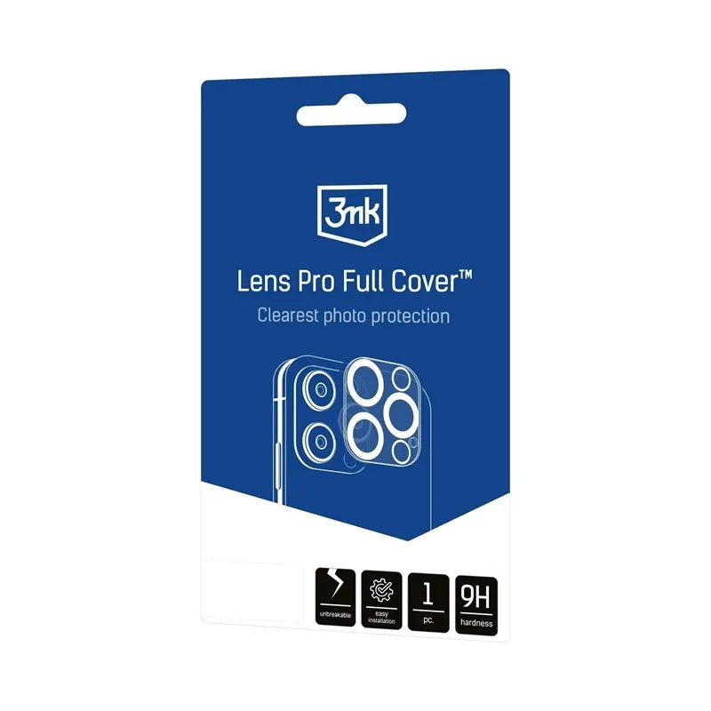 3mk Lens Pro Full Cover – kameros lęšio stiklas, skirtas iPhone Air