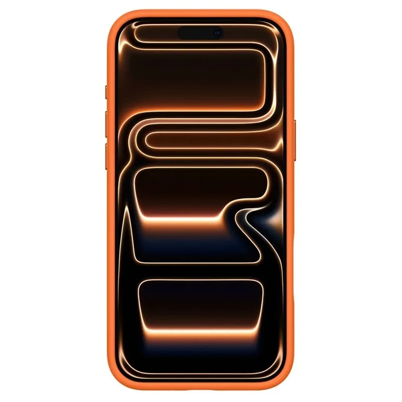 Spigen Silicone Fit Mag MagSafe – dėklas iPhone 17 Pro (Cosmic Orange)