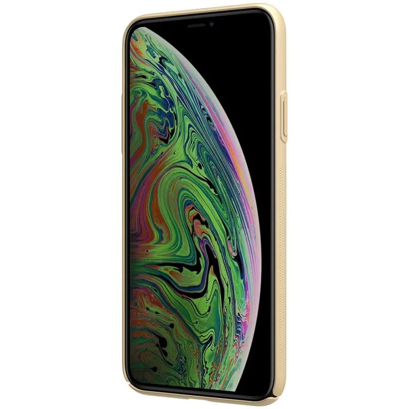 Nillkin Super Frosted Shield – dėklas Apple iPhone 11 Pro Max (auksinis)