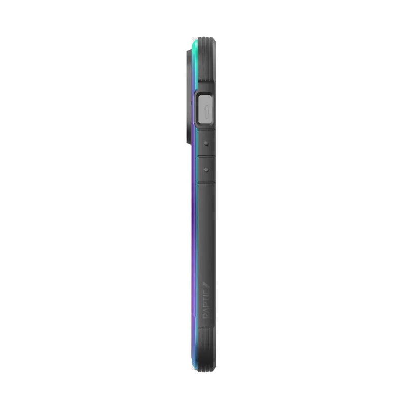 X-Doria Raptic Shield – aliumininis dėklas iPhone 14 Pro (atlaiko kritimą iš 3m aukščio) (vaivorykštinis)