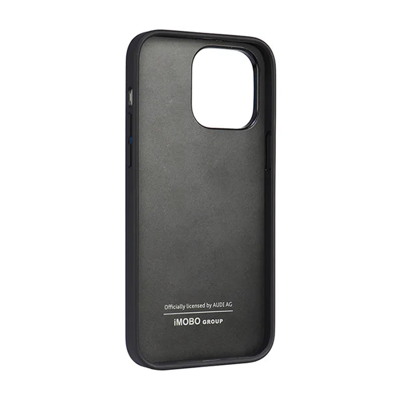 Audi Synthetic Leather – dėklas iPhone 14 Pro Max (juodas)