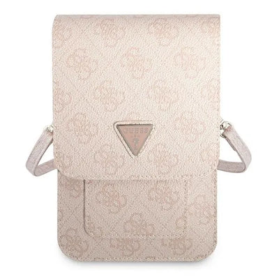 Guess Wallet 4G Triangle Logo telefono krepšys (rožinis)