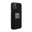 DKNY Liquid Silicone Metal Logo – dėklas iPhone 15 / 14 / 13 (juodas)