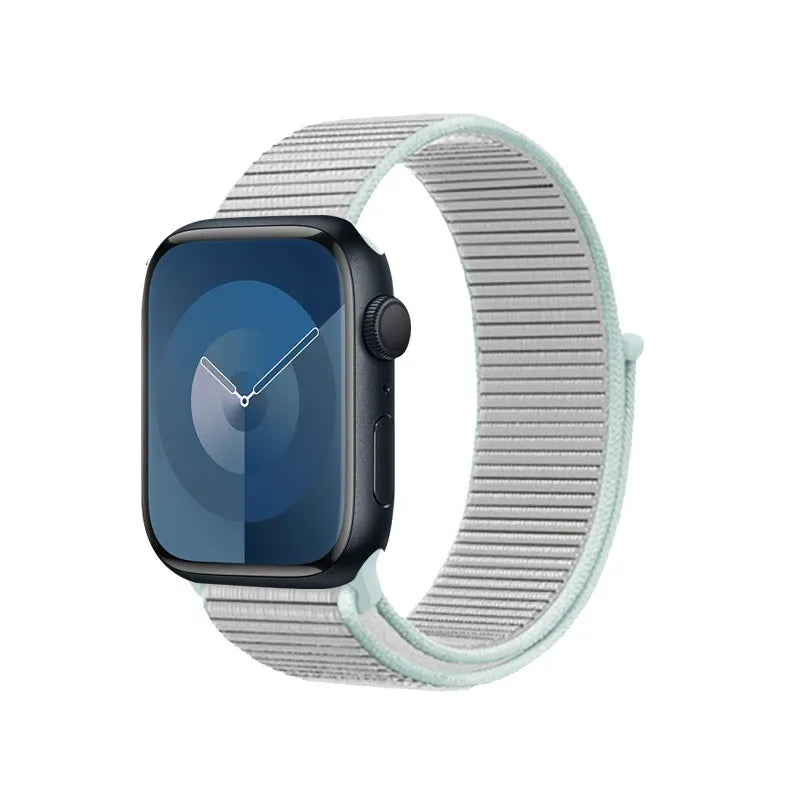 Crong Nylon – Sportinis dirželis Apple Watch 38/40/41/42 mm (pastelinė pilka)