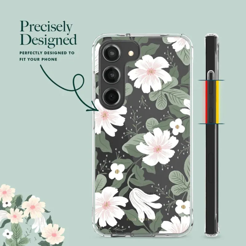 Rifle Paper Clear – Dėklas Samsung Galaxy S23 (Willow)