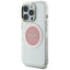 Guess IML Metal Colored Circle Classic Logo MagSafe - Dėklas iPhone 16 Pro Max (rožinis)