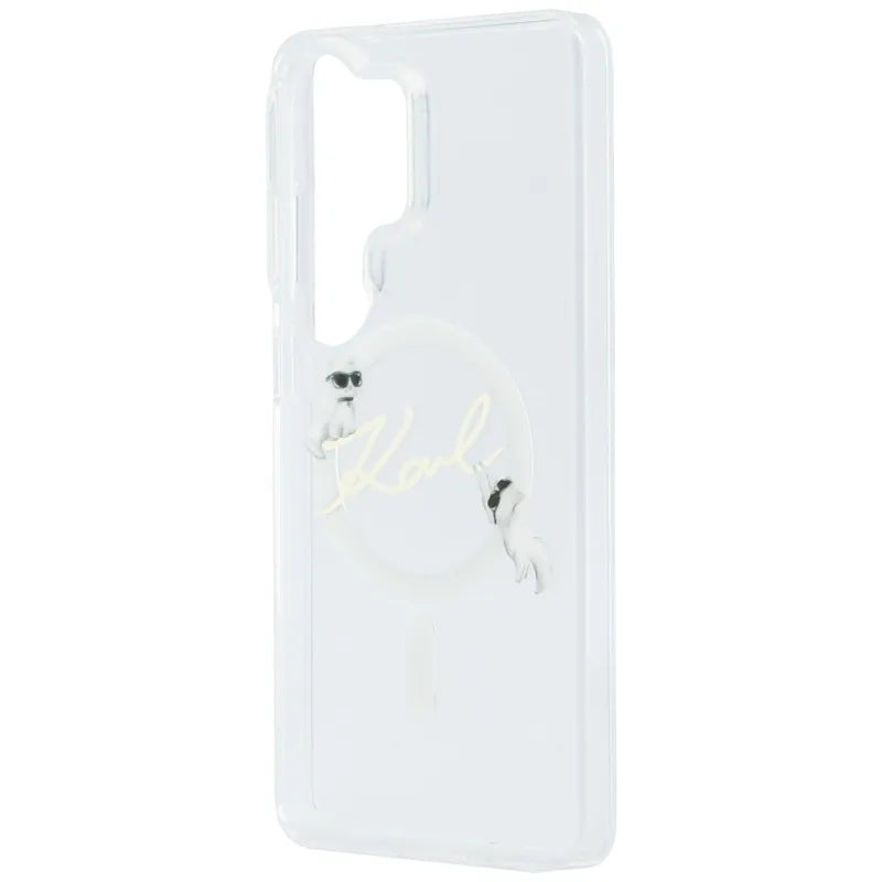 Karl Lagerfeld IML KC Script MagSafe – Samsung Galaxy S26 Ultra dėklas (skaidrus)
