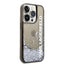 Karl Lagerfeld Liquid Glitter Translucent Elongated Logo dėklas - dėklas iPhone 14 Pro (juodas)