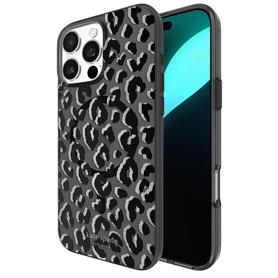 „Kate Spade New York“ apsauginis „MagSafe“ dėklas, skirtas „iPhone 16 Pro Max“ (City Leopard)