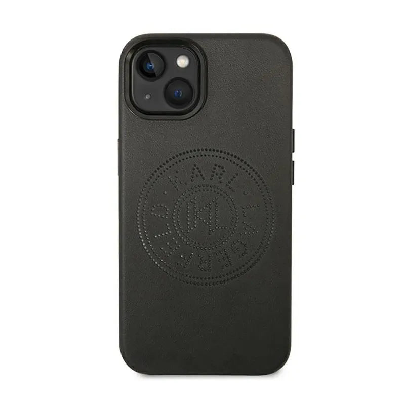 Karl Lagerfeld Leather Perforated Logo dėklas – dėklas iPhone 14 Plus (juodas)