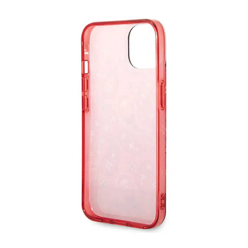 Guess Bandana Paisley - dėklas, skirtas iPhone 14 Plus (raudonas)