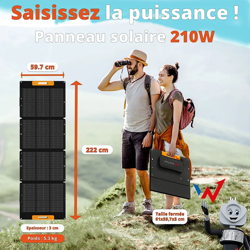 Wonder Ws210 – 210W saulės skydelis su MC4 išvestimi (juodas)