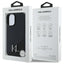 Karl Lagerfeld Silicone Shadow Metal Initial MagSafe – dėklas, skirtas iPhone 16 (juodas)