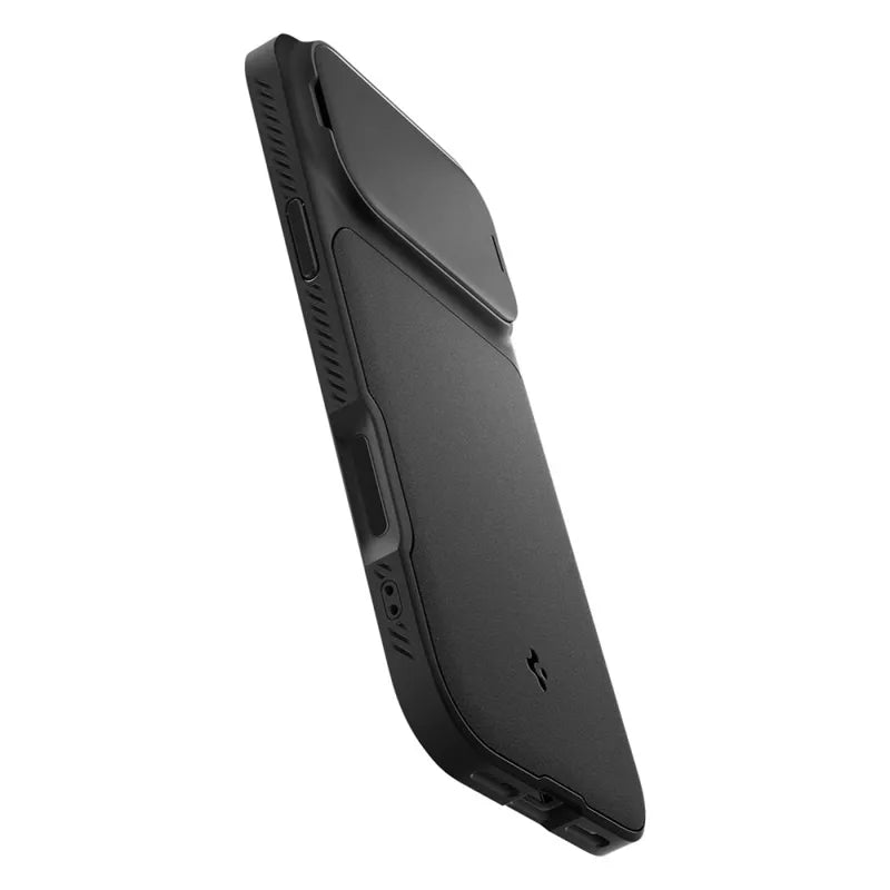 Spigen Optik Armor Mag MagSafe – dėklas iPhone 17 Pro Max (juodas)