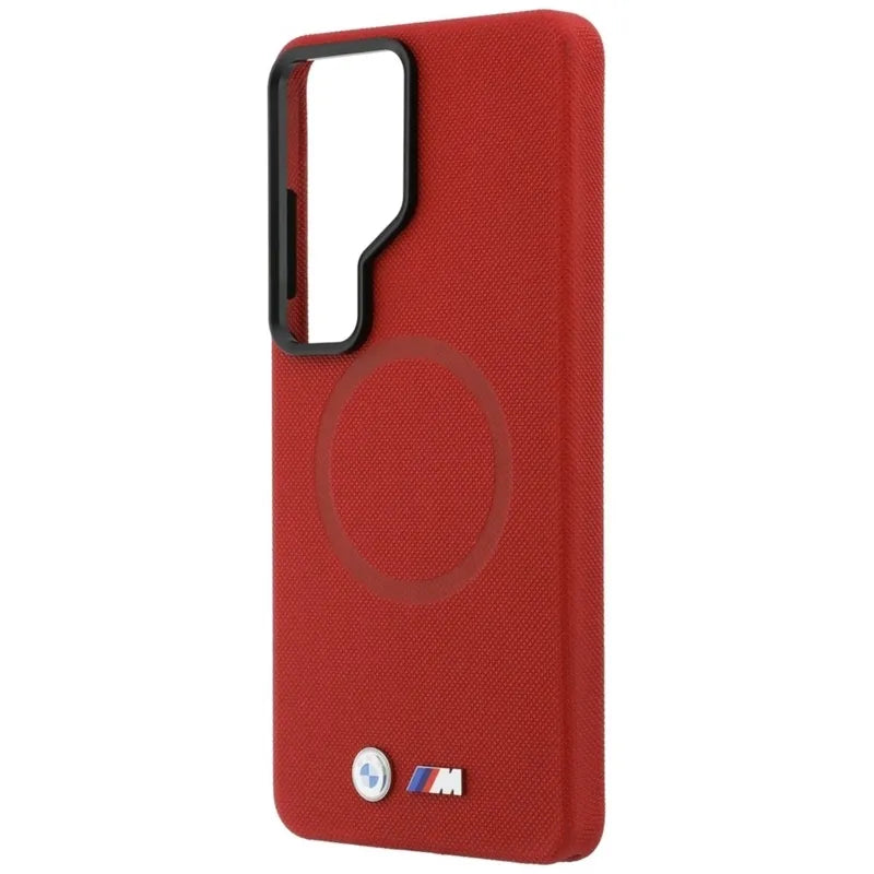 BMW M Metal Logo MagSafe – dėklas Samsung Galaxy S26 Ultra (raudonas)