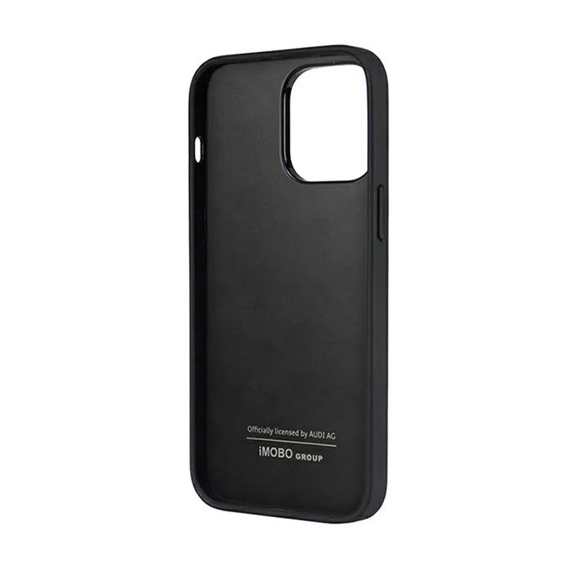 Audi Synthetic Leather – dėklas iPhone 14 Pro Max (juodas)