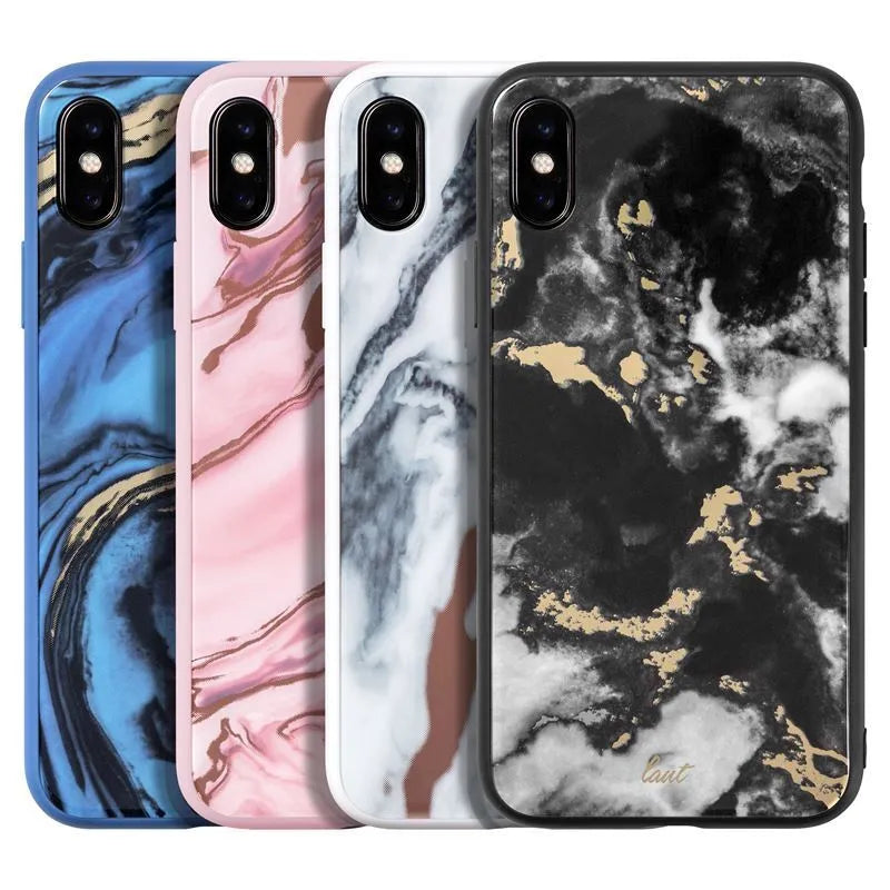 Laut MINERAL GLASS – dėklas iPhone Xs Max (Mineral White)