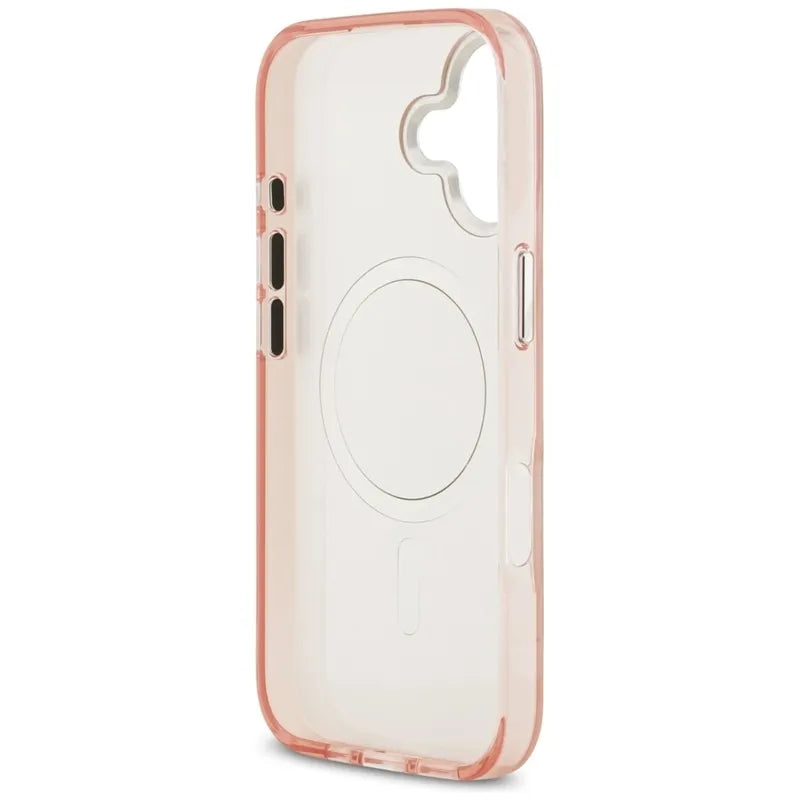 Karl Lagerfeld IML Aquarelle Choupette & Logo MagSafe - Dėklas iPhone 17 (rožinis)
