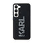 Karl Lagerfeld 3D Rubber Glitter Logo – Samsung Galaxy S23 dėklas (juodas)