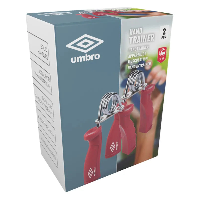 Umbro – Rankų spaudyklė 15 kg 2 vnt. (Raudona)