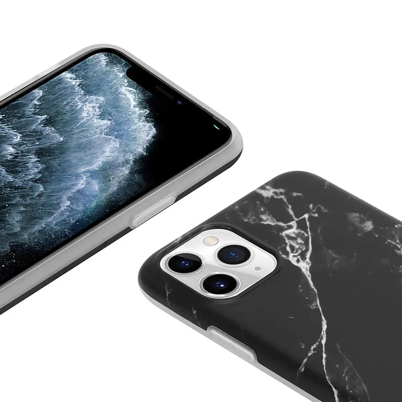 „Crong Marble Case“ – „iPhone 11 Pro“ dėklas (juodas)