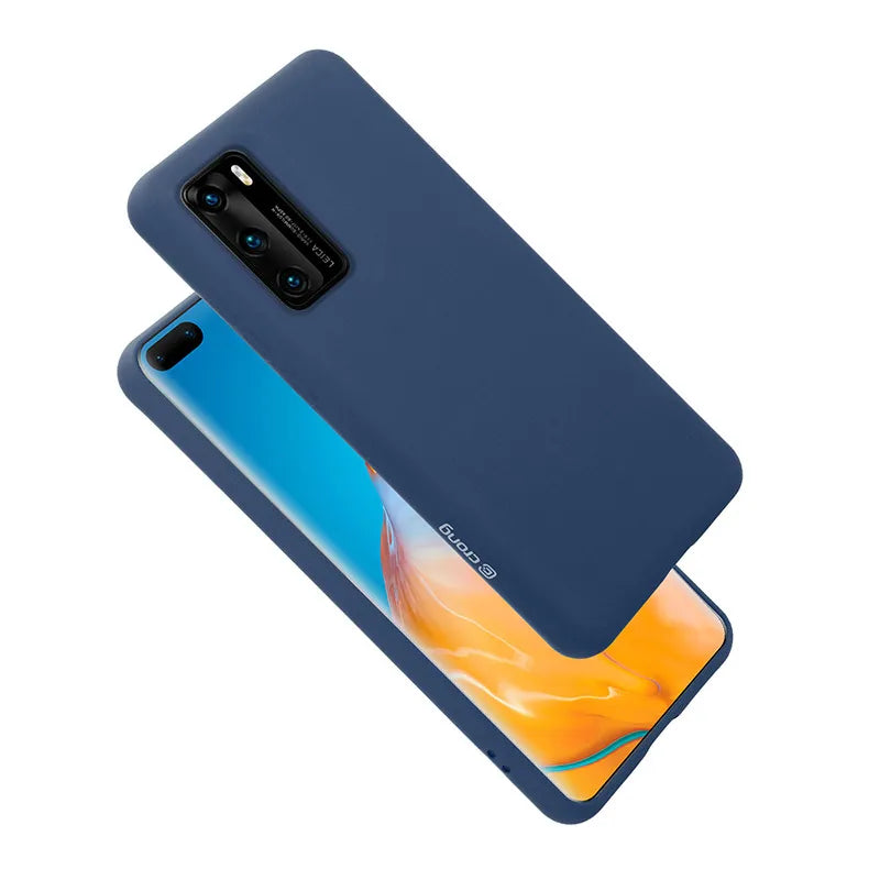 Crong Color Cover – Huawei P40 dėklas (mėlynas)