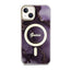 Guess Golden Marble MagSafe - Dėklas iPhone 14 (Violetinis)