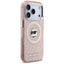 Karl Lagerfeld IML Choupette Head Logo MagSafe – dėklas iPhone 17 Pro Max (rožinis)