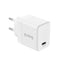 Crong Ultra Compact GaN – USB-C 45W PD 3.0 sieninis įkroviklis su PPS (baltas)