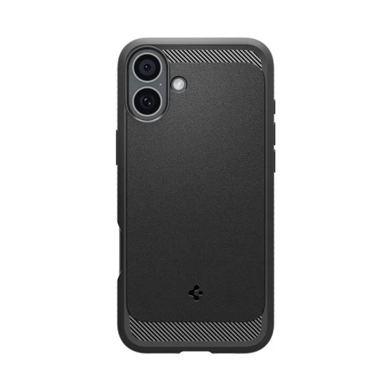 Spigen Rugged Armor Mag MagSafe – dėklas iPhone 16 (matinė juoda)