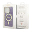 Guess 4G MagSafe – dėklas iPhone 14 Pro telefonui (violetinis)