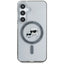 Karl Lagerfeld Button Karl & Choupette Heads Printed Logo MagSafe – dėklas Samsung Galaxy S25+ (juodas)