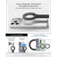 Spigen S582W MagSafe Bluetooth asmenukių lazda-trikojis – išmaniojo telefono trikojis / asmenukių lazdos laikiklis (juodas)