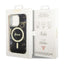 Guess Golden Marble MagSafe - Dėklas iPhone 14 Pro (Juodas)